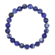 Load image into Gallery viewer, 8mm Blue Therapy Bracelet
