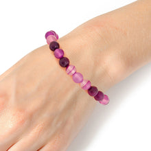 Load image into Gallery viewer, 8mm Purple Therapy Bracelet
