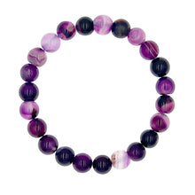 Load image into Gallery viewer, 8mm Purple Therapy Bracelet
