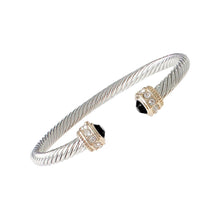 Load image into Gallery viewer, Black Rope Cable Bangle
