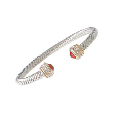 Load image into Gallery viewer, Red Rope Cable Bangle
