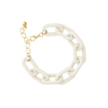 Load image into Gallery viewer, White Rubber Coated Chain Bracelet
