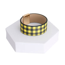 Load image into Gallery viewer, Yellow Buffalo Plaid Bracelet
