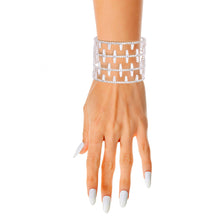 Load image into Gallery viewer, Silver CZ Memory Wire Cuff
