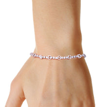 Load image into Gallery viewer, Silver CZ Blessed Tennis Bracelet
