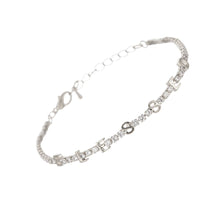 Load image into Gallery viewer, Silver CZ Blessed Tennis Bracelet
