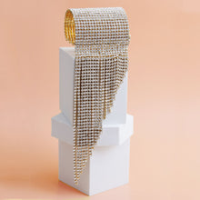 Load image into Gallery viewer, Gold 20 Line Fringe Cuff
