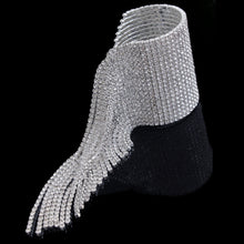 Load image into Gallery viewer, Silver 20 Line Fringe Cuff
