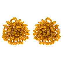 Load image into Gallery viewer, Mustard Seed Bead Flower Studs
