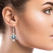 Load image into Gallery viewer, Burnished Silver Thunderbird Earrings
