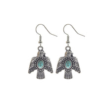 Load image into Gallery viewer, Burnished Silver Thunderbird Earrings
