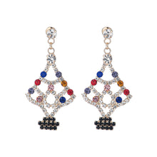 Load image into Gallery viewer, Colored Light Xmas Tree Earrings
