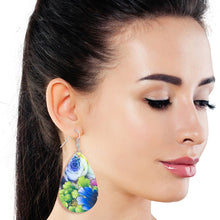Load image into Gallery viewer, Assorted Floral Printed Teardrop Earrings
