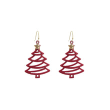 Load image into Gallery viewer, Red Xmas Tree Fish Hooks
