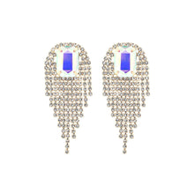 Load image into Gallery viewer, Aurbo Square Fringe Earrings
