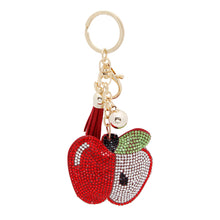 Load image into Gallery viewer, Apple Keychain Bag Charm
