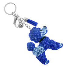 Load image into Gallery viewer, Blue Poodle Keychain Bag Charm
