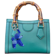 Load image into Gallery viewer, Blue Poodle Keychain Bag Charm
