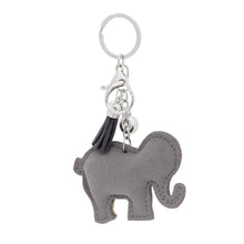 Load image into Gallery viewer, Gray Elephant Keychain Bag Charm
