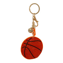 Load image into Gallery viewer, Orange Basketball Keychain Bag Charm
