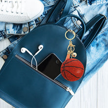Load image into Gallery viewer, Orange Basketball Keychain Bag Charm
