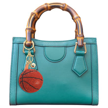 Load image into Gallery viewer, Orange Basketball Keychain Bag Charm
