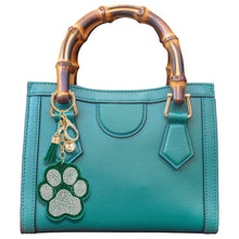 Load image into Gallery viewer, Green Paw Keychain Bag Charm
