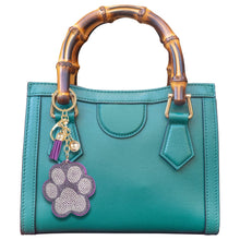Load image into Gallery viewer, Purple Paw Keychain Bag Charm
