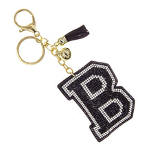 Load image into Gallery viewer, B Black Keychain Bag Charm
