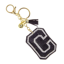 Load image into Gallery viewer, C Black Keychain Bag Charm
