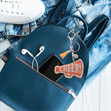 Load image into Gallery viewer, Orange Megaphone Keychain Bag Charm
