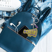 Load image into Gallery viewer, Purple Megaphone Keychain Bag Charm
