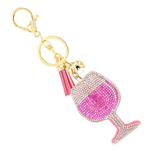 Load image into Gallery viewer, Pink Rose Keychain Bag Charm
