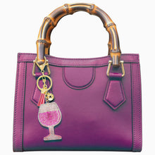 Load image into Gallery viewer, Pink Rose Keychain Bag Charm
