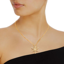 Load image into Gallery viewer, Gold Winter Snowflake Necklace

