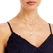 Load image into Gallery viewer, Gold Puzzle Cutout Layered Necklaces
