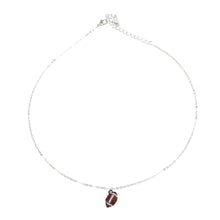 Load image into Gallery viewer, Angled Rhinestone Football Necklace
