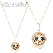 Load image into Gallery viewer, Oil Diffuser Lave Stone Necklace
