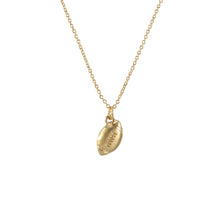 Load image into Gallery viewer, Matte Gold Football Necklace
