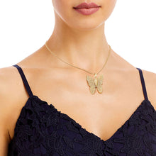 Load image into Gallery viewer, Gold Dipped Real Leaf Butterfly Necklace
