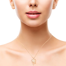 Load image into Gallery viewer, Starburst Pendant Gold Necklace
