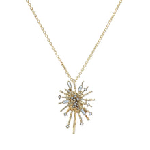 Load image into Gallery viewer, Starburst Pendant Gold Necklace
