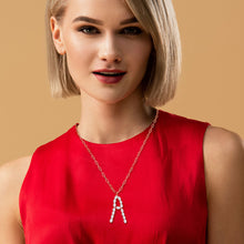 Load image into Gallery viewer, A Freshwater Pearl Initial Necklace
