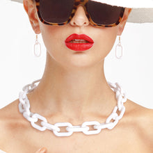 Load image into Gallery viewer, White Rubber Coated Chain Necklace
