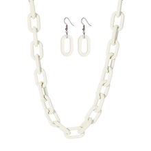 Load image into Gallery viewer, White Rubber Coated Chain Necklace
