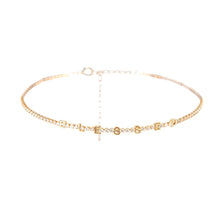 Load image into Gallery viewer, Gold CZ Blessed Tennis Choker
