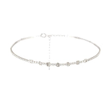 Load image into Gallery viewer, Silver CZ Blessed Tennis Choker
