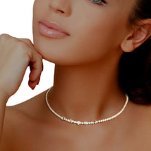 Load image into Gallery viewer, Gold CZ Faith Tennis Choker

