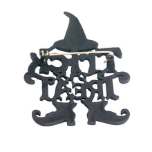 Load image into Gallery viewer, Trick or Treat Halloween Black Pin
