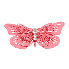 Load image into Gallery viewer, Pink 3D Butterfly Brooch
